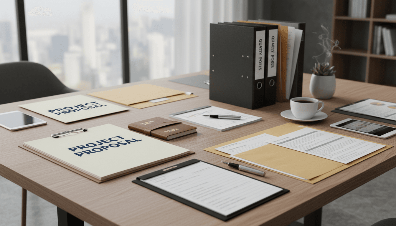 Organized financial documents and paperwork on a clean desk representing government fund retrieval